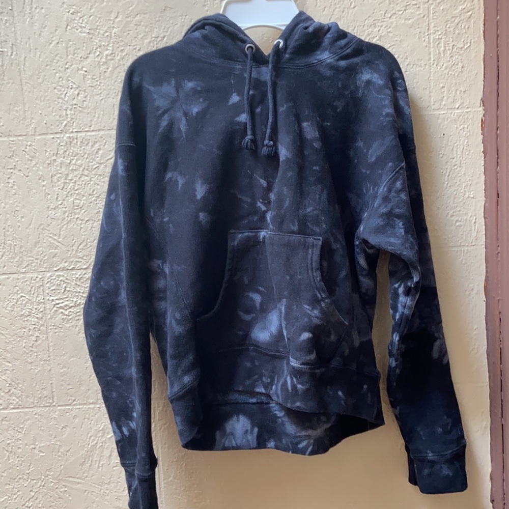 Champion Dark gray/black tie-dye sweater